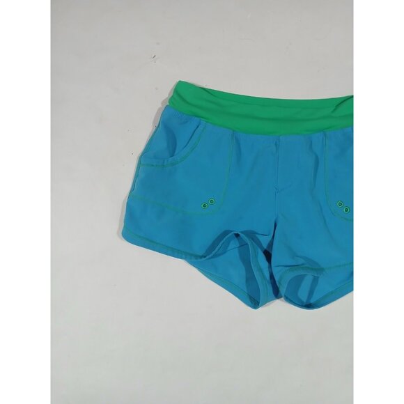 PrAna Millie Board Shorts Size Small Teal Active Water Hike Beach Pull On - Picture 3 of 9